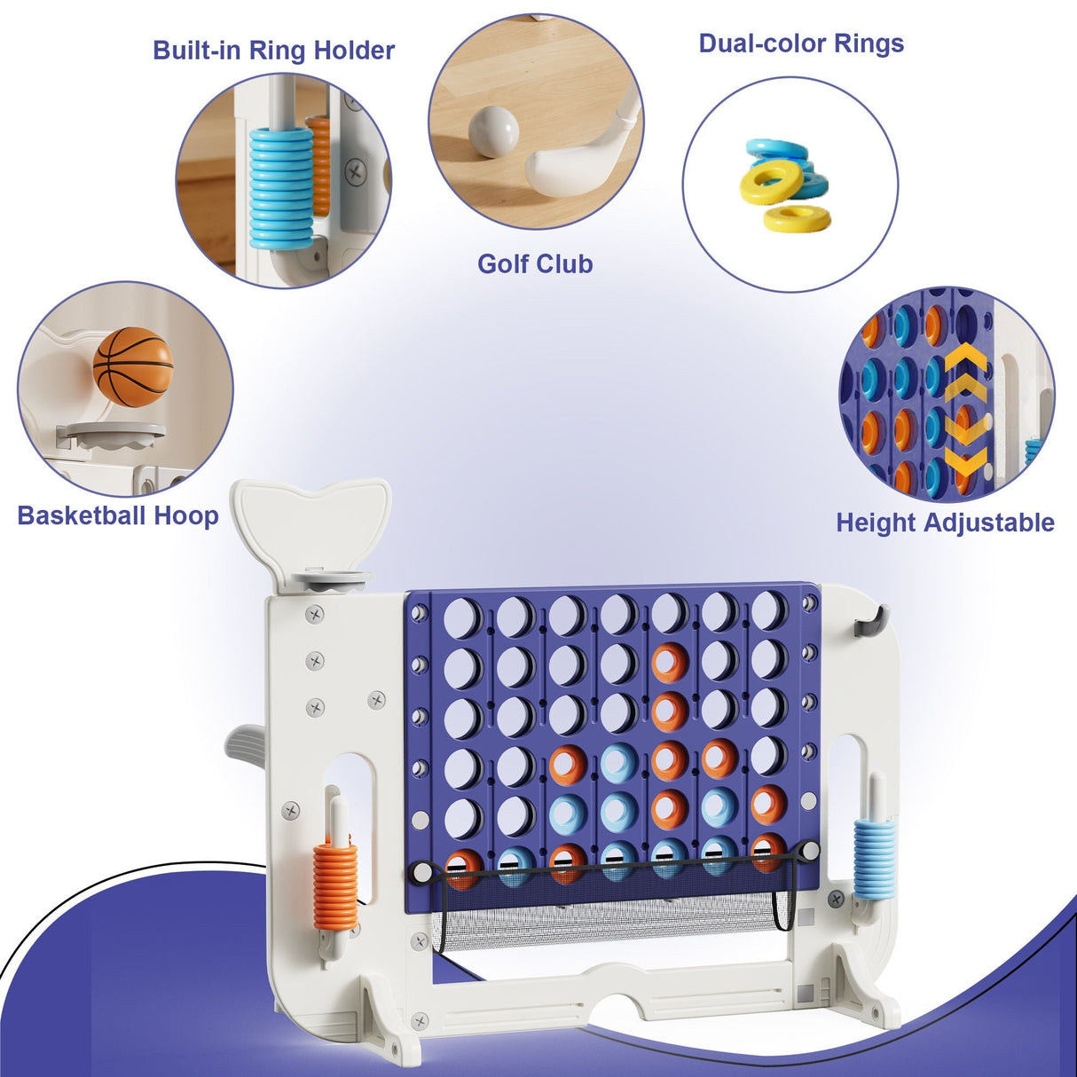 4 To Score Giant Game Set With Bag & Jumbo Connect 4