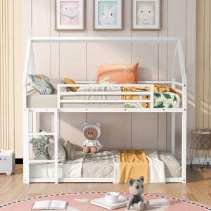 House Bunk Bed With Built In Ladder