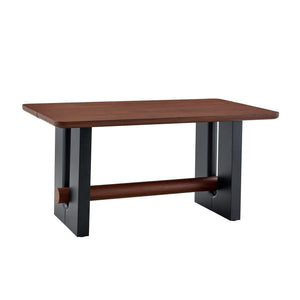 Compact Dining Table - Walnut / Black