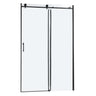 Single Sliding Bypass Shower Door Enclosure With Tempered Glass