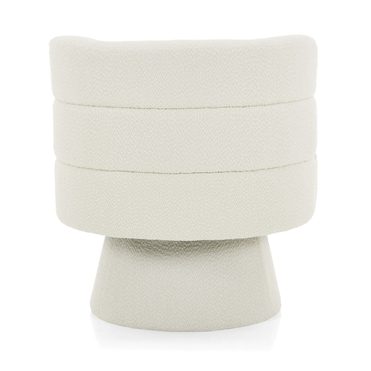 Swivel Accent Chair, 360° Rotating Design With Ergonomic Support For Living Room, Bedroom & Home Office - Cream White