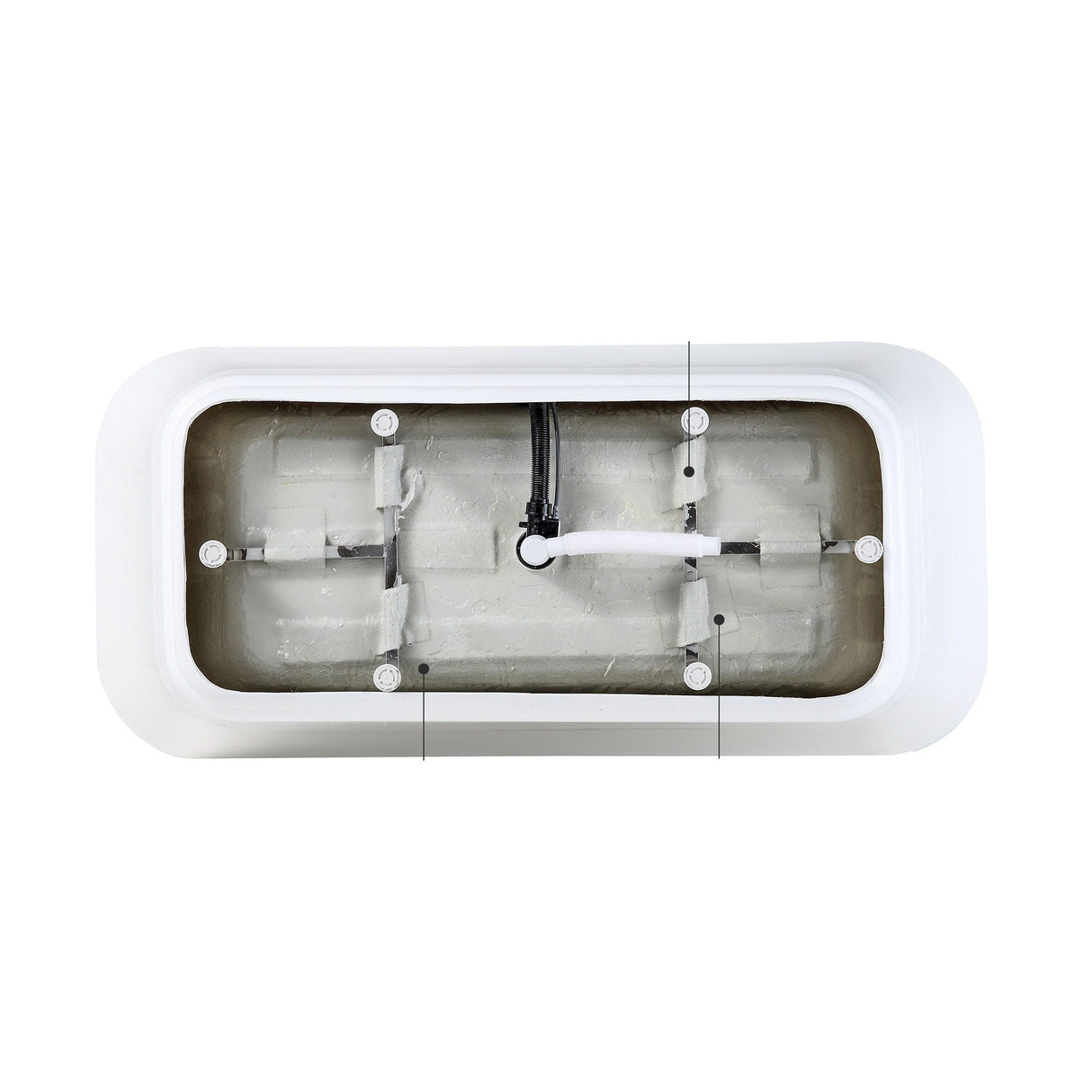 Glossy Freestanding Bathtub With Pop Up Drain
