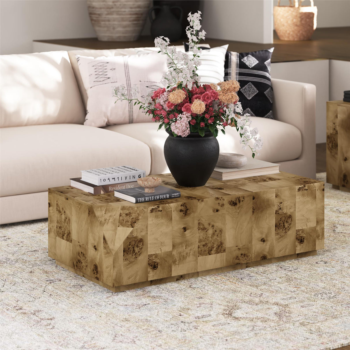 Moxie - 3 Piece Coffee And End Table Set - Brown