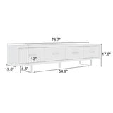 TV Stand With Slatted Drawers