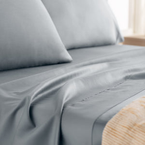Linenspa 600TC Cotton Blend Pillowcase Set Queen Stone