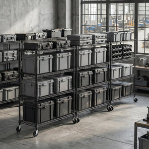 2640 LBS Industrial Metal 4 Tier Shelving