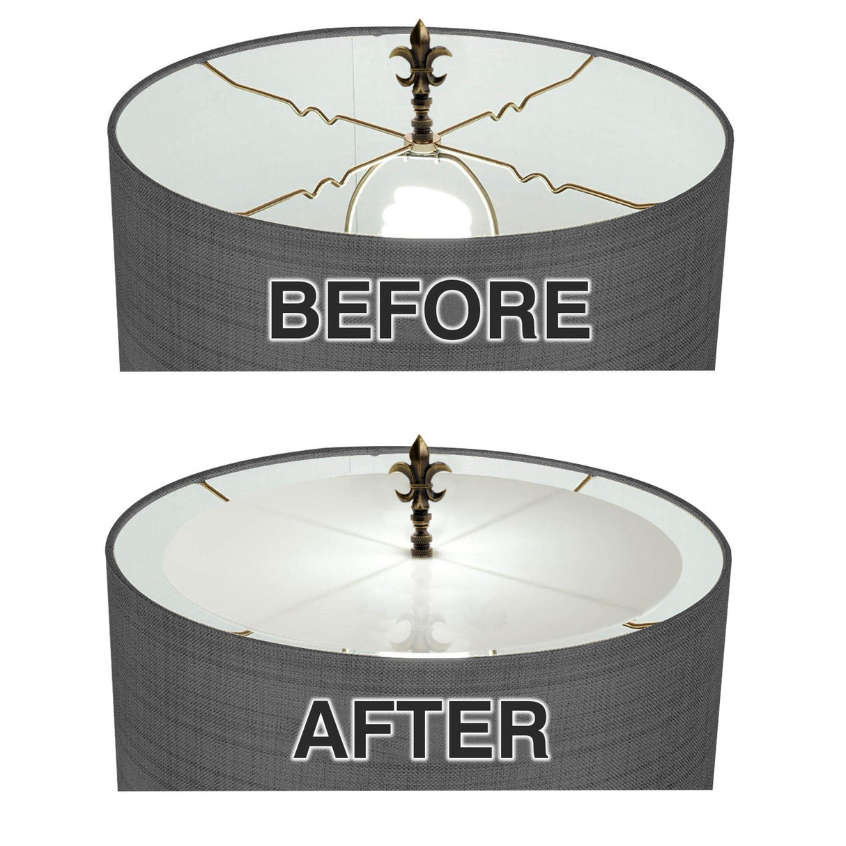 15.5" Round Diffuser Translucent Frosted White