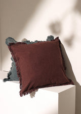 The Handwoven Fringe Cotton-Linen Pillow