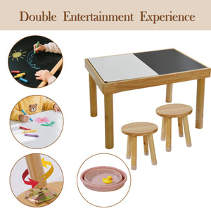 Sensory Table for Toddlers 1-3 with 2 Chairs