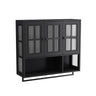 3 Door Wall Cabinet With Glass Door And Towel Bar