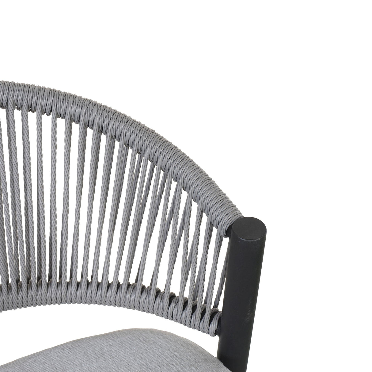 Outdoor 26" Counter Height Metal Frame Counter Stools With Scallop Shaped Backrest & Water Resistant Cushions