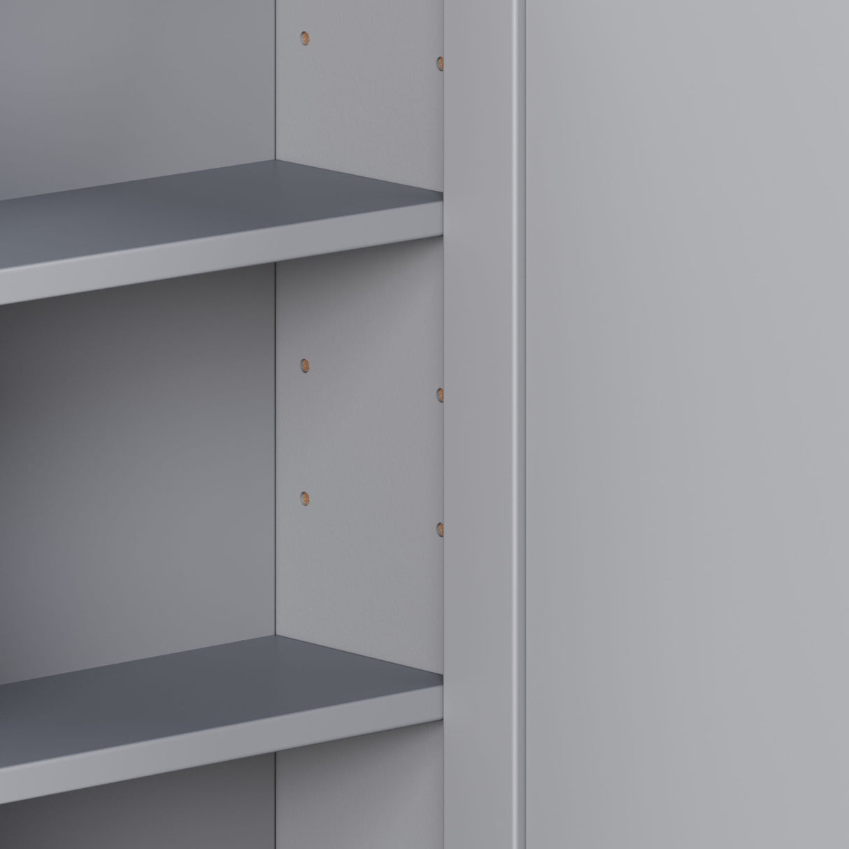 Bathroom Wall Storage Cabinet With Mirror And Adjustable Shelf, 6 Open Shelves