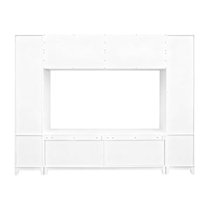 Wall Unit Modern Entertainment Center With Glass Doors