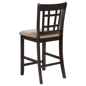 Lattice Back Counter Height Stools (Set of 2)