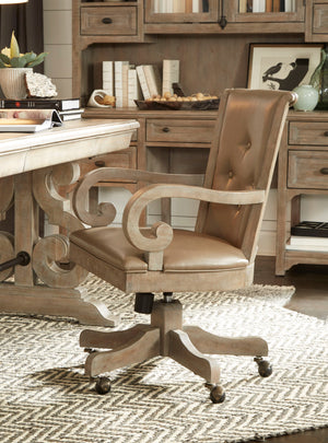 Tinley Park - Fully Upholstered Swivel Chair - Dove Tail Gray