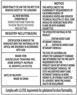 Queen Size Leather Bed Frame with Wingback Headboard & Footboard