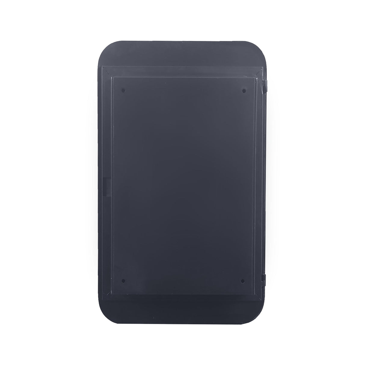 20x30 Inch Recessed Black Metal Framed Medicine Cabinet