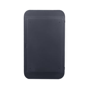 20x30 Inch Recessed Black Metal Framed Medicine Cabinet