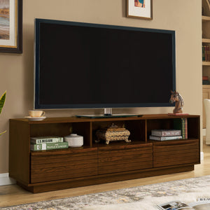 63' Mid-Century Modern TV Stand for TVs up to 75' Walnut