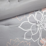 Madison Park Floral Cotton Sateen Comforter Ensemble