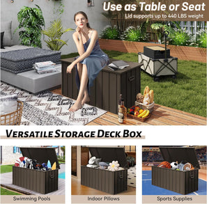 190 Gallon Metal Deck Box