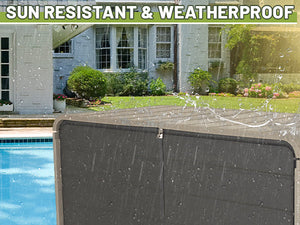 260 Gallon Plastic Deck Box with Lock and Wheels