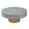 Unique Capiz Coffee Table & Pedestal Base