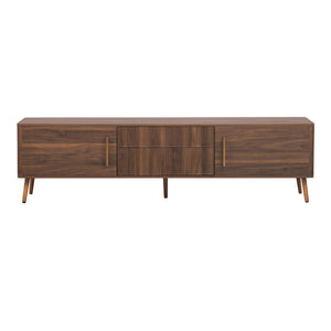 TV Stand With 2 Drawers For TVs Up to 80" - Walnut