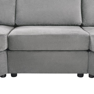 Modern 3 Seater Upholstered Sofa With Curved Design