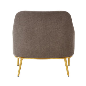 Modern Elegance Accent Chair With Curved Backrest