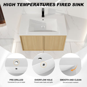 Floating Bathroom Vanity With Sink Combo