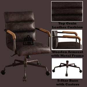 Harith Retro Top Grain Office Chair