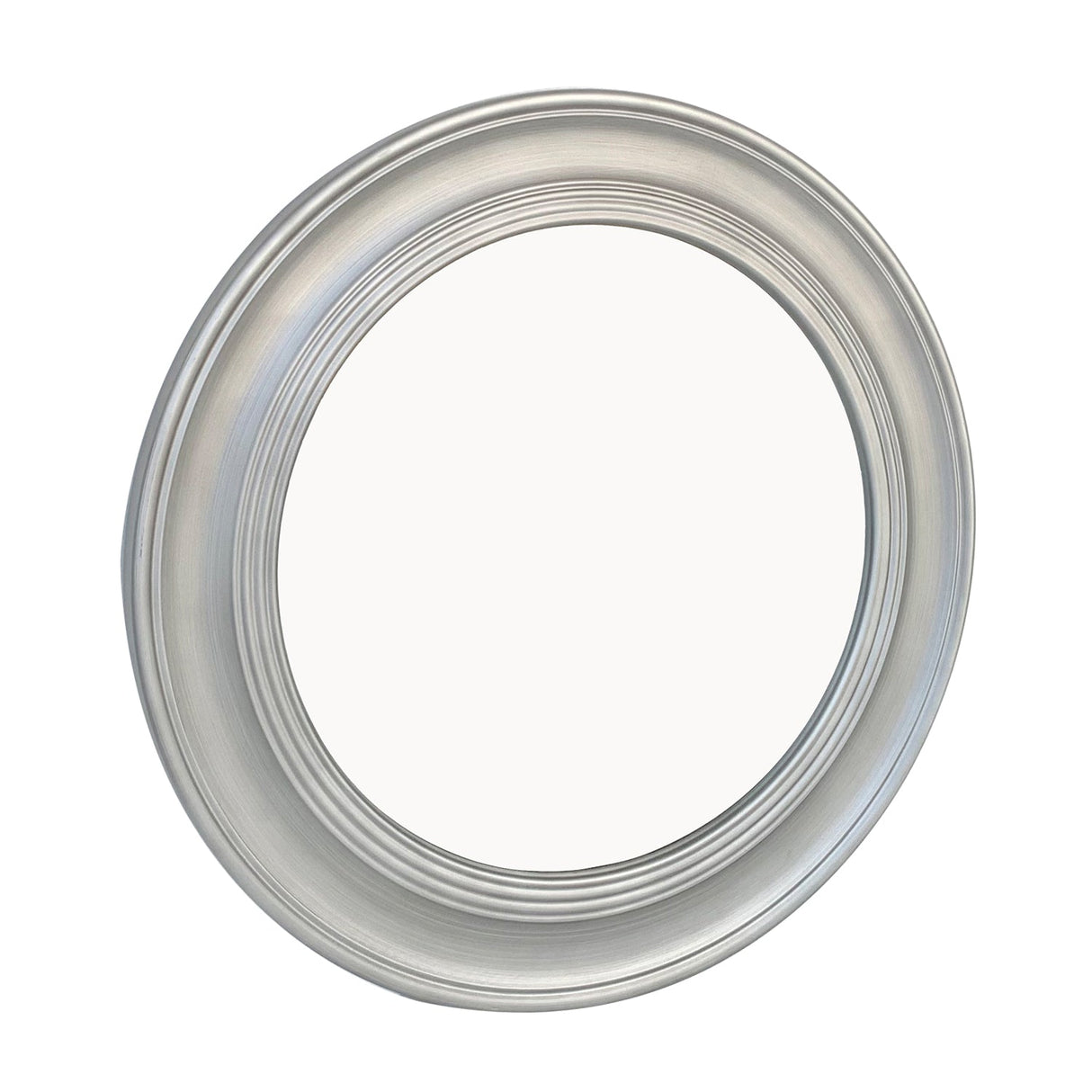 Vintage Round Wall Mirror, Brushed