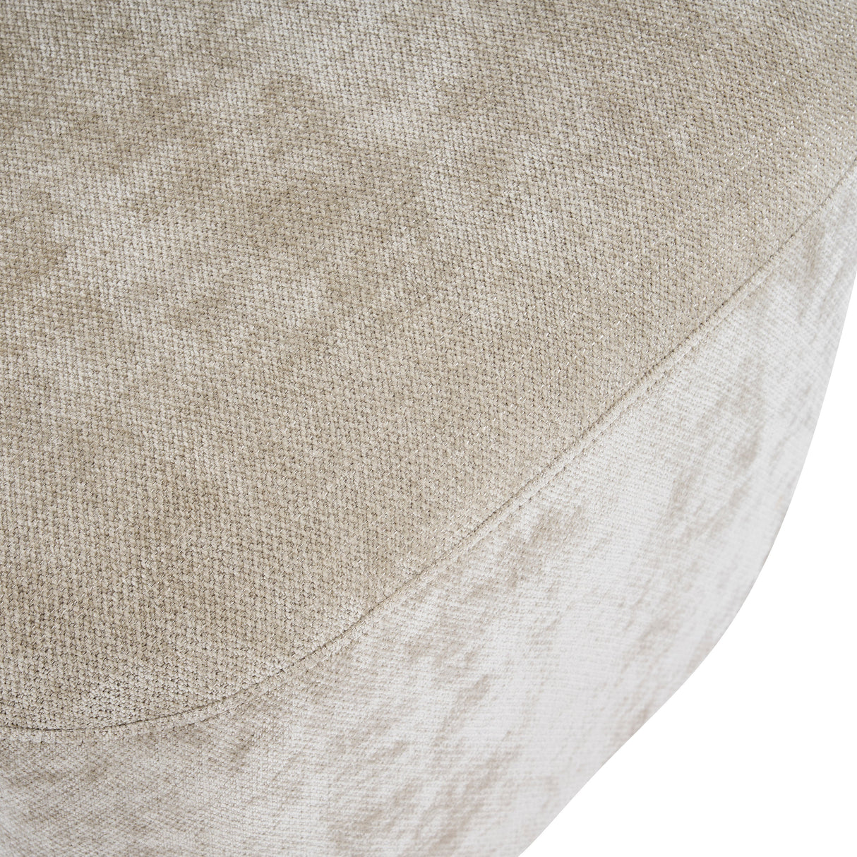 Indoor Dining Chair Set of 2 in Creamy Oatmeal Upholstered Fabric