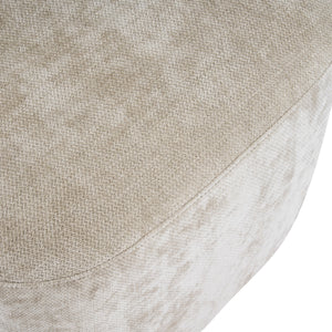 Indoor Dining Chair Set of 2 in Creamy Oatmeal Upholstered Fabric