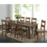 Guster Rustic Golden Brown Rectangular Dining Table