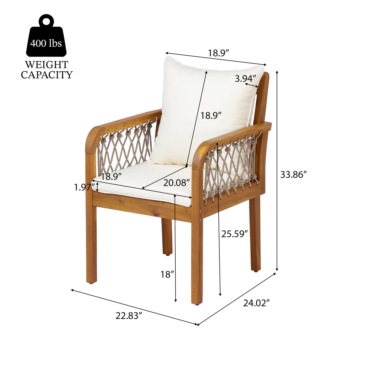 7-Piece Outdoor Acacia Wood Dining Set