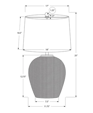 Lighting, Table Lamp, Rattan, Resin, Transitional - Beige