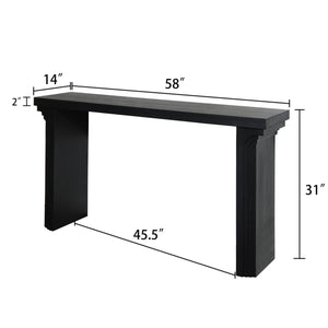 Console Table With Decorative Molding
