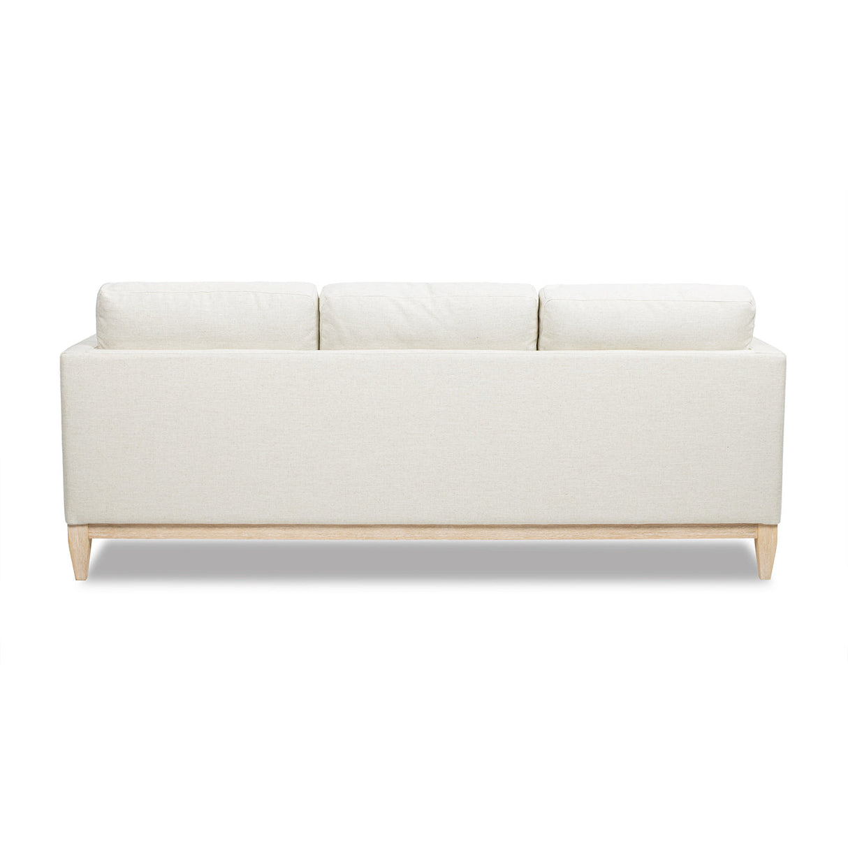 Knox 84' Modern Farmhouse Sofa, Flax White Linen