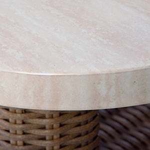 Dolan Creek - Square End Table - Beige / Brown