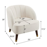 Upholstered Barrel Accent Chair