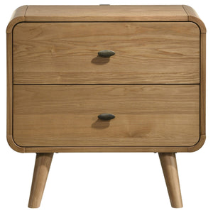 Winston - 2 Drawer Nightstand - Ash Brown