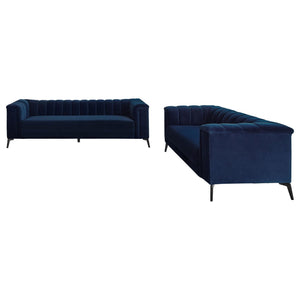 Darci - Tuxedo Arm Living Room Set
