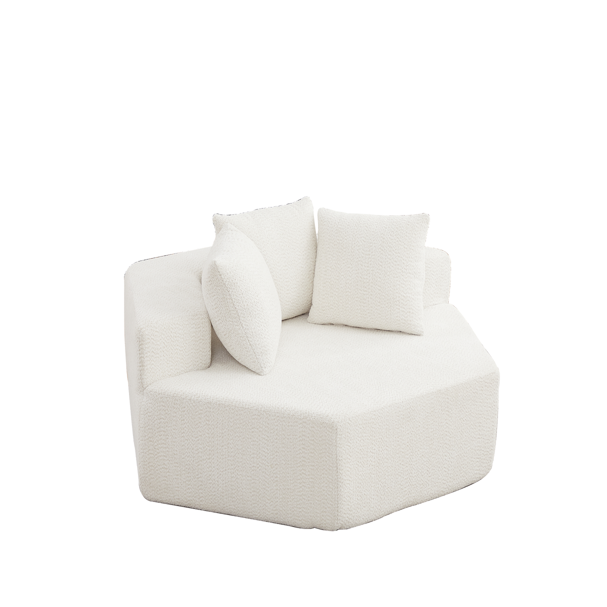54-Inch Modern-Style Hexagonal Single Lounge Chair