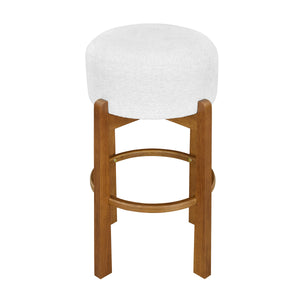Vera Indoor Wooden Upholstered Barstool