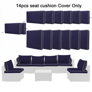 Cushion Covers for 7 Pcs Wicker Rattan Sectional Sofa