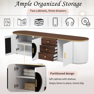 VIBE HAUS 70.8'' Modern Minimalist TV Stand