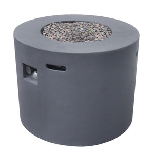 Round Iron Fire Pit With 40, 000 Btu