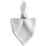 DII Decorative Holiday Napkin Ring Set, 6 Piece, Silver Triangle
